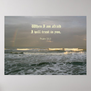 Afraid, Christian Poster