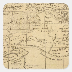 Africa 11 square sticker