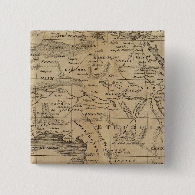 Africa 12 15 cm square badge (Front)