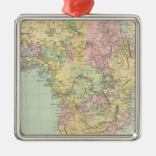 Africa 12 metal tree decoration