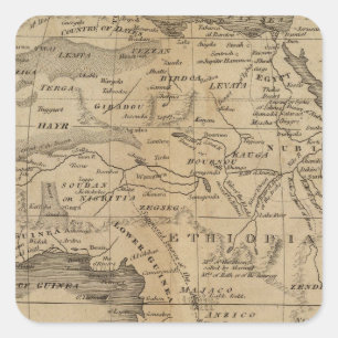 Africa 12 square sticker