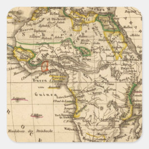 Africa 16 square sticker