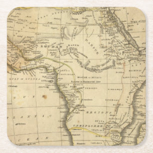 Africa 17 square paper coaster