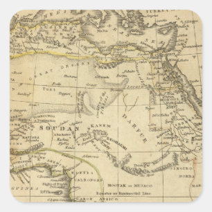 Africa 17 square sticker
