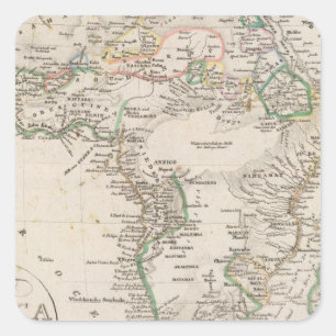 Africa 21 square sticker