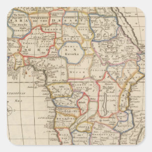 Africa 22 square sticker