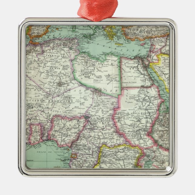 Africa 24 metal tree decoration (Front)