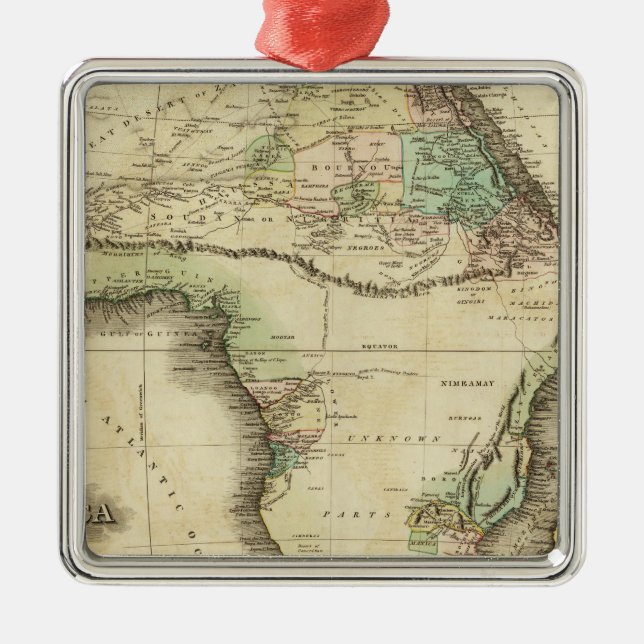 Africa 25 metal tree decoration (Front)