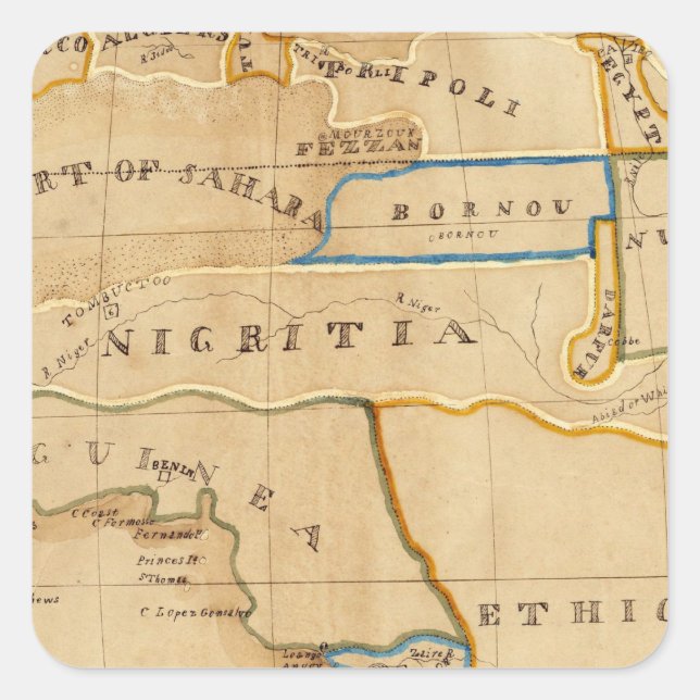 Africa 26 square sticker (Front)