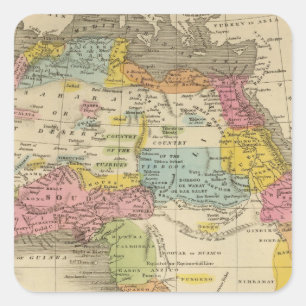 Africa 27 square sticker