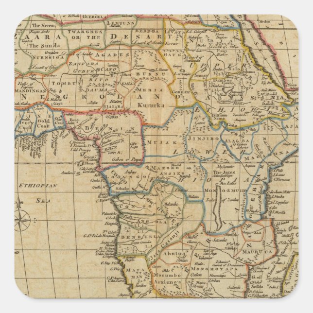 Africa 29 square sticker (Front)