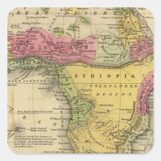 Africa 33 square sticker (Front)