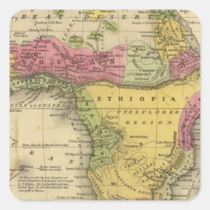 Africa 33 square sticker