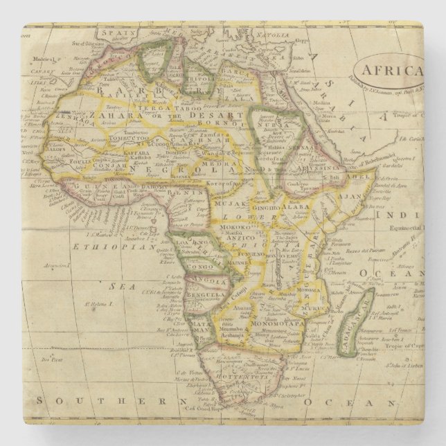 Africa 34 stone coaster (Front)