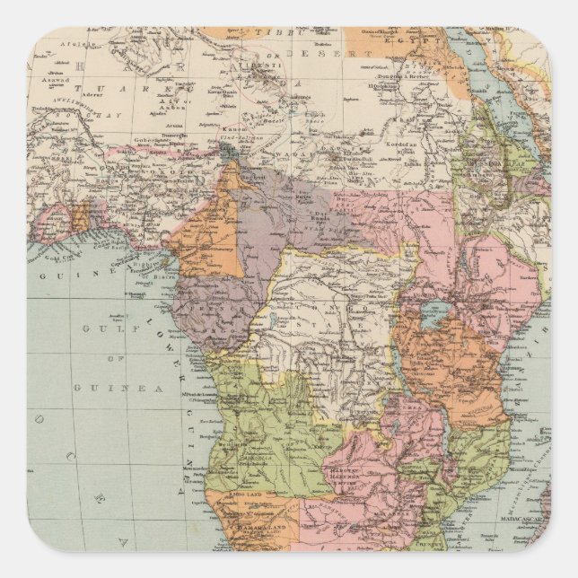 Africa 35 square sticker (Front)