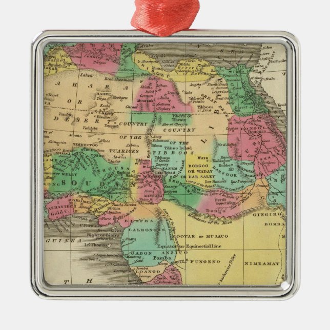 Africa 38 metal tree decoration (Front)