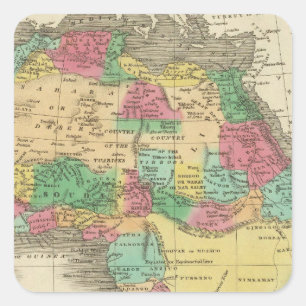 Africa 38 square sticker
