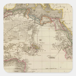 Africa 40 square sticker