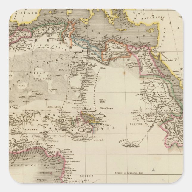 Africa 40 square sticker (Front)