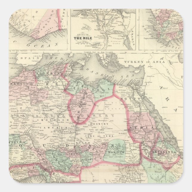 Africa 47 square sticker (Front)