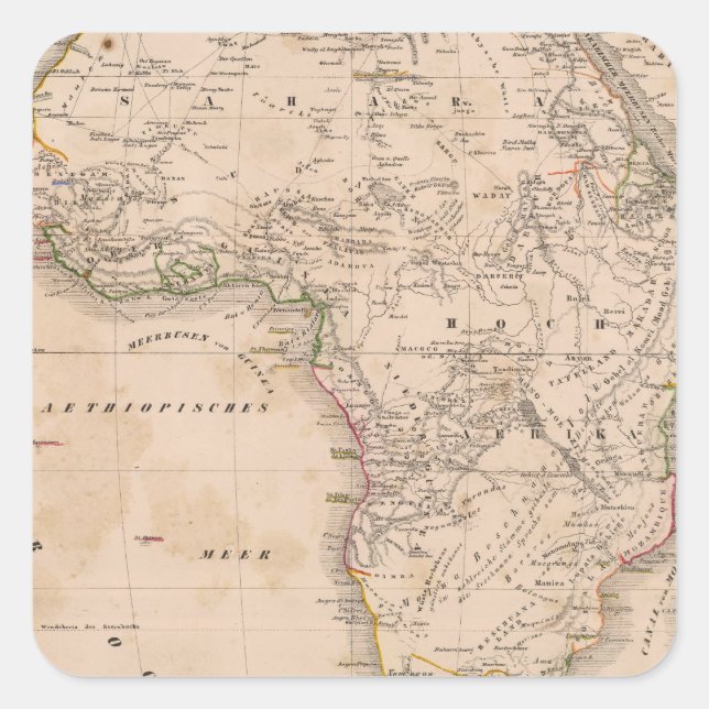 Africa 51 square sticker (Front)