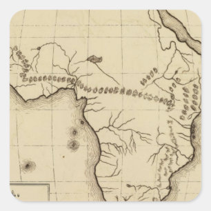 Africa 5 square sticker