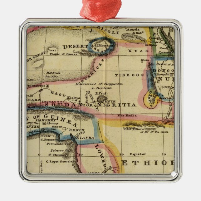 Africa 7 metal tree decoration (Front)