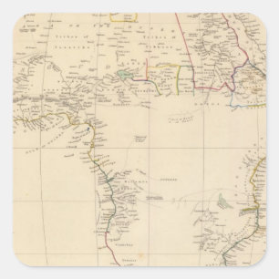 Africa 7 square sticker