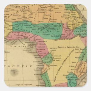 Africa 9 square sticker
