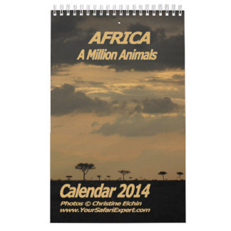 AFRICA - A Million Animals Calendar 2014 Single Pg