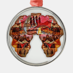 Africa Africa Metal Tree Decoration