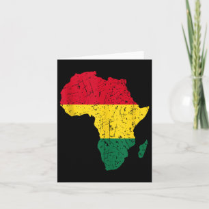Africa African American Black History Month Junete Card