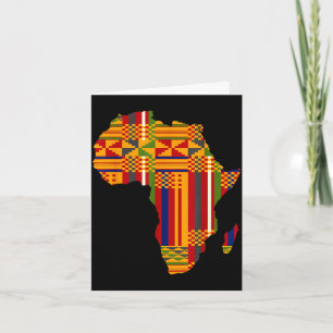 Africa african american kente black history month card