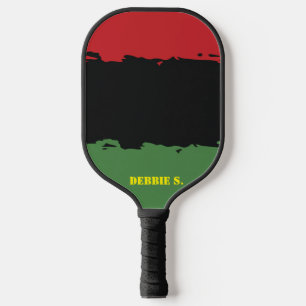 Africa, African Colours, Custom Name Personalised Pickleball Paddle