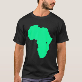 Africa African Continent Silhouette Map Graphic Bo T-Shirt