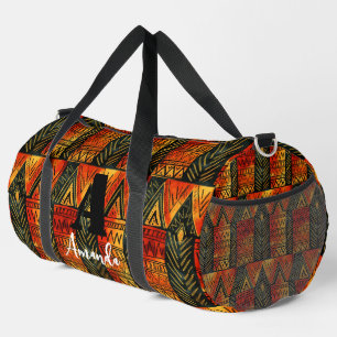 Africa Amhara Ethiopia Geometric Ethnic Pattern 18 Duffle Bag