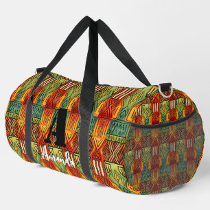 Africa Amhara Ethiopia Geometric Ethnic Pattern 19 Duffle Bag