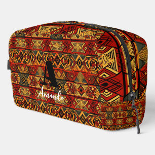 Africa Amhara Ethiopia Geometric Ethnic Pattern 3 Dopp Kit