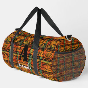 Africa Amhara Ethiopia Geometric Ethnic Pattern 9 Duffle Bag
