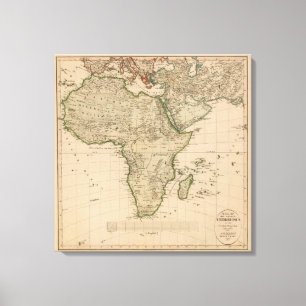 Africa and Asia Canvas Print