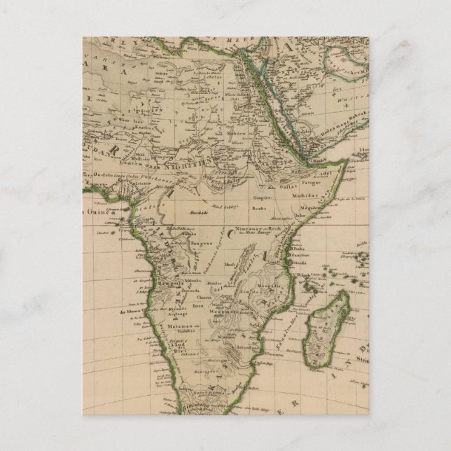 Africa and Asia Postcard (Front)