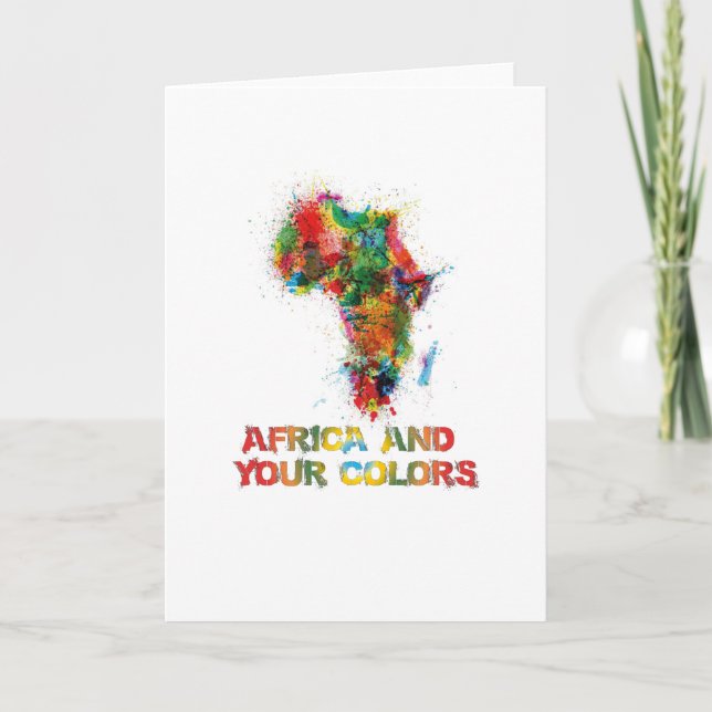 Africa and your Colours Card (Front)