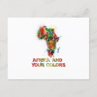 Africa and your Colours Postcard