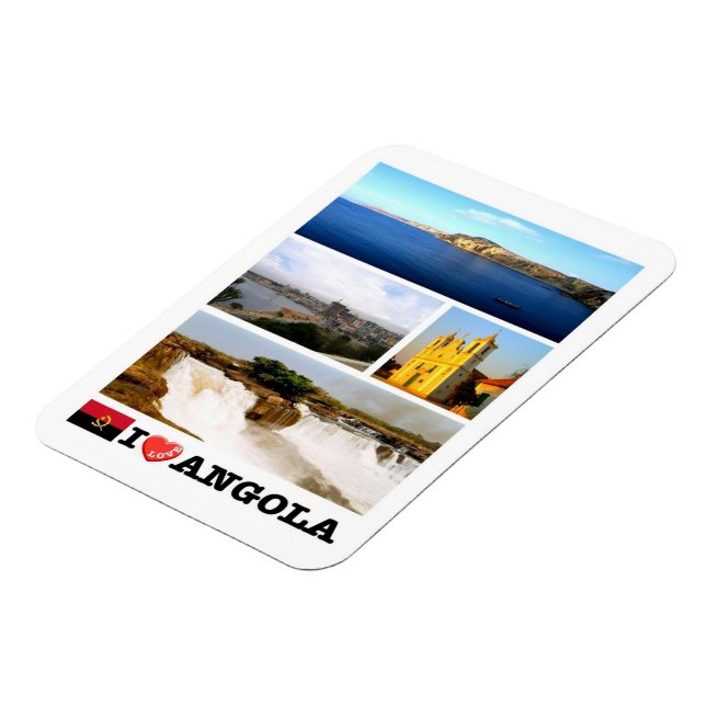 Africa - Angola - Angola - I Love Magnet (Left Side)