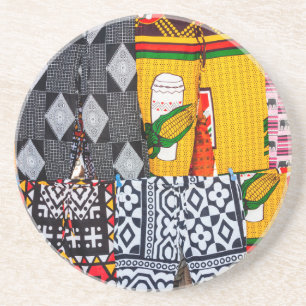 Africa, Angola, Benguela. Brightly Coloured Pants Coaster