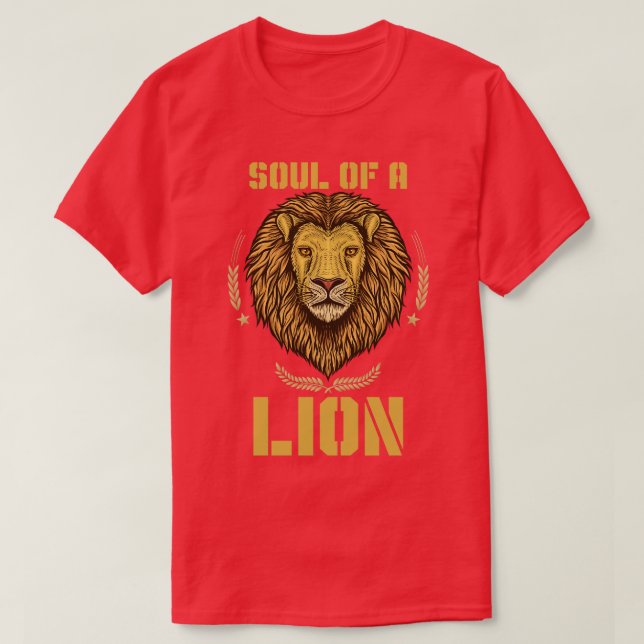 Africa Animal King Zoo Lion T-Shirt (Design Front)