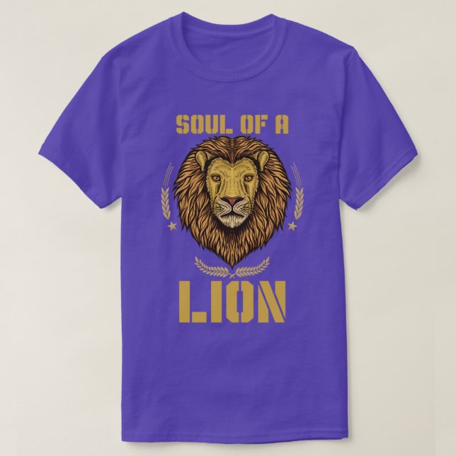 Africa Animal King Zoo Lion T-Shirt (Design Front)