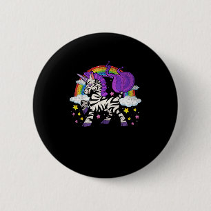 Africa Animal Rainbow Zebracorn Cute Zebra Fantasy 6 Cm Round Badge