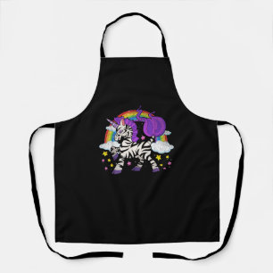 Africa Animal Rainbow Zebracorn Cute Zebra Fantasy Apron