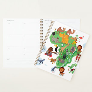 Africa Animals Map Planner
